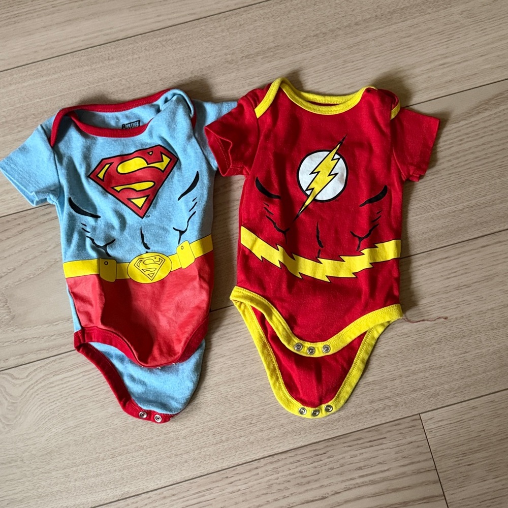 Superhero Baby Onesies Set